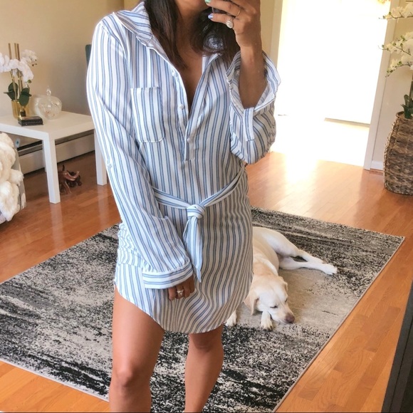 CASSI Striped collard dress - Picture 2 of 7